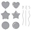 Spellbinders Mylar Balloons Etched Dies, White
