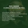 Pinaud Moustache Wax with Brush/Comb, Neutral, .5 oz - 2pc