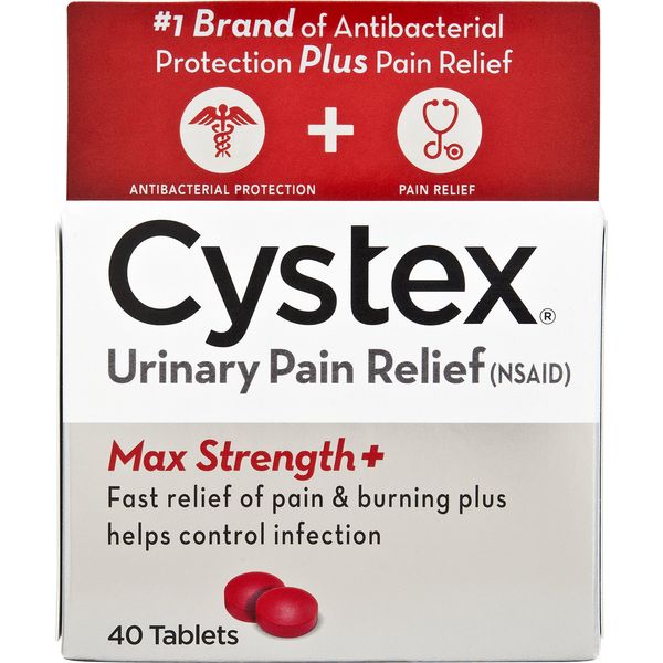 Cystex Plus Urinary Pain Relief Tablets 40 ea