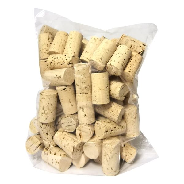 DIAH DO IT AT HOME 100 Natural Standard Straight Wine Bottle Corks for Winemaking Brewing & Craft