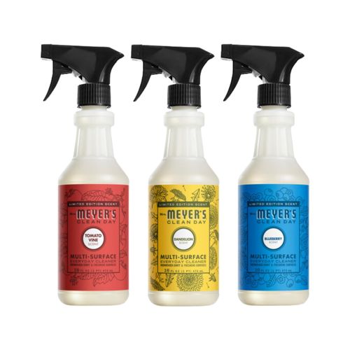 MRS. MEYER'S CLEAN DAY Multi-Surface Cleaner 16 FL OZ Each, Tomato Vine, Dandelion, Blueberry, 1 CT (Variety Pack)