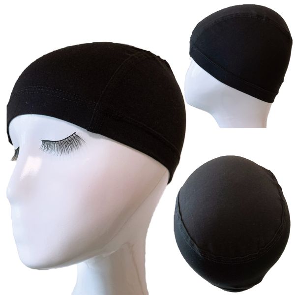 Luce brillare for Sensitive Skin, Medical Use, Bamboo Fiber, Cotton, Full Wig, Inner Cap, Breathable, Hair Removal, Domestic Manufacturer, Gentle Skin Wig Net (Black)