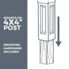 Step2 Mailmaster Hudson Mailbox, Easy to Install, Large Mailboxes for Outside, Heavy-Duty, Weather Resistant, Black