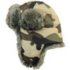 Faux Fur Camo Coloured Ushanka Style Hat (Large (58/59))