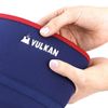 Vulkan Classic Neoprene Knee Support, Navy Blue/Red, Medium