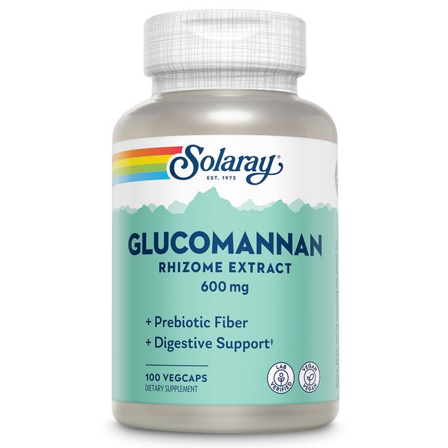 Solaray Glucomannan Rhizome Extract 600 mg | 100 VegCaps