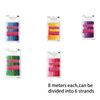 12PCS Embroidery Thread,Cross Stitch Threads,Gradient Sewing Thread,B racelet Thread for Sewing,Knotting-Red