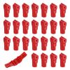 sourcing map 50pcs Peg Hook Locks, 4mm Pegboard Display Hook Stop Locks to Secure Cargo(Red)