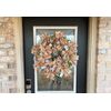 Modern Farmhouse Carrot, Plaid & Polka Dot Easter Front Door Wreath Spring Decor