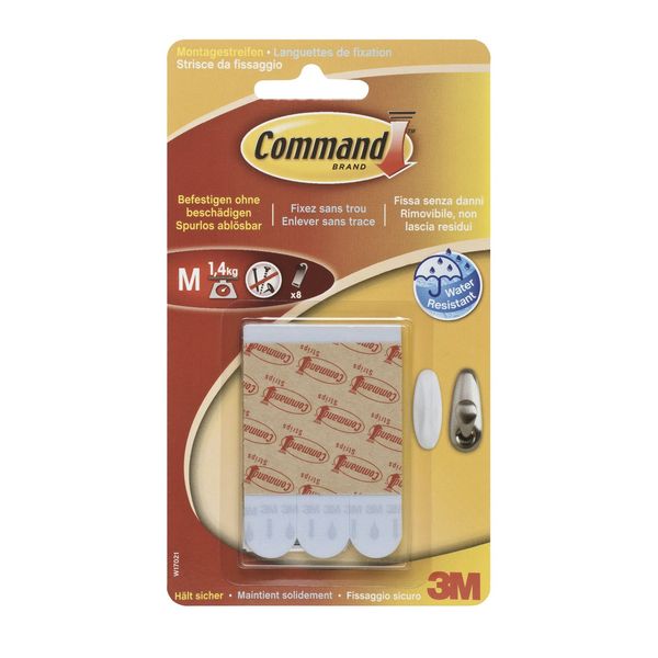 PRODOTTI Command Strips Replacement Water/White S, White, 57626
