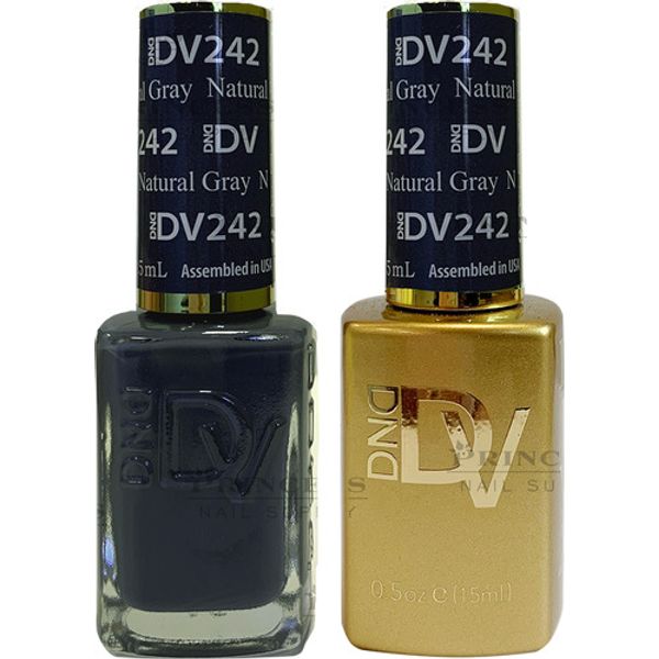 DND DUO DIVA GEL & LACQUER #242 - Nautical Gray