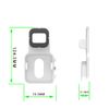 XIHAMA Compatible with Blink Sync Module 2 Outlet Bracket - Wall Mount Outdoor and Indoor Security Camera Mount Holder for Blink Security System (White)