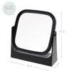 Merry CH-8660 Square Table Stand Mirror, Black