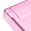 Acrimet Stackable Letter Tray Front Load, Letter Size, Plastic, Clear Pink Color, 1 Unit