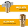 1 Inch NPT Wet Line Wing Nut Hydraulic Quick Disconnect Coupler / Coupling Set