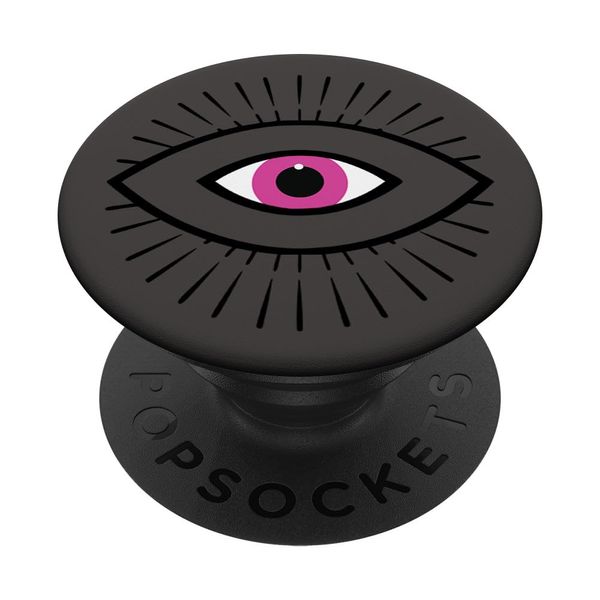 Black Gray All Seeing Evil Eye PopSockets Swappable PopGrip