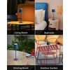 2 Pack Cordless Table Lamp,Portable LED Desk Lamp, 5000Mah Battery Operated, 3 C