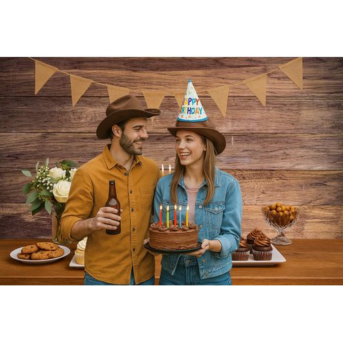 LTLYH Rustic Horizontal Wood Backdrop 7x5ft – Vinyl Brown Plank Photography Background for Farm Birthday Party, Baby Shower, Barn Wedding, Food or Product Photography 082