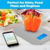 Smart Weigh Small Gray Food Scales for Kitchen