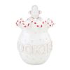 Mud Pie Home Gingerbread Man Candy Cane Stripe Christmas Cookie Jar