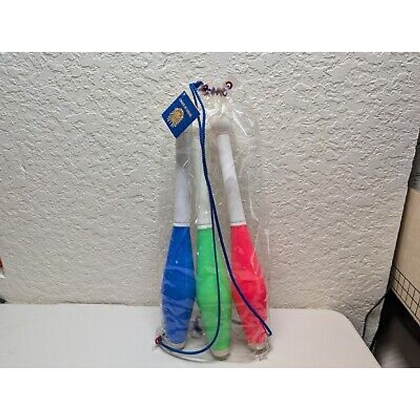 Cirque Du Soleil Juggling Clubs in Bag Set of 3 with Instructions Clown Circus