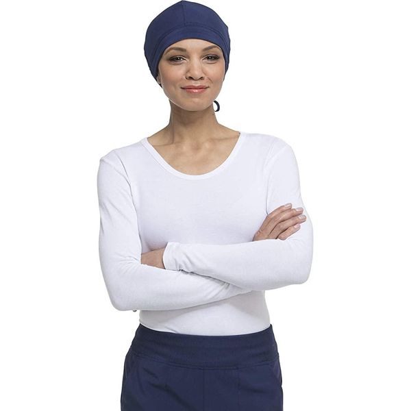 Dickies Scrub Cap EDS Essential Uni-Surgical Cap 4-Way Stretch & Moisture Absorption DK502 Navy, Pewter