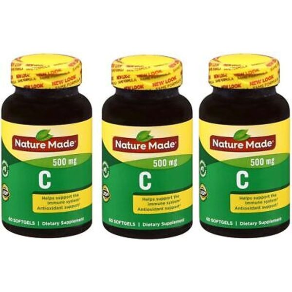 Nature Made Vitamin C Soft gels 60 ct (3 Pack)