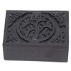 Tree of Life Black Soapstone Box 3"x4"