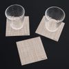 Chilwich Mini Basketweave Coaster Set of 6 (Parchment)