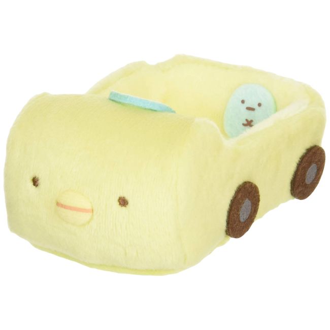 San-X Sumikko Gurashi MX97801 Palm-Size Plush Toy Car, Penguin(?)