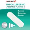 Masterplast Invisible Assorted Aqua Plasters, Flexible, Durable, (Pack Of 24), Clear