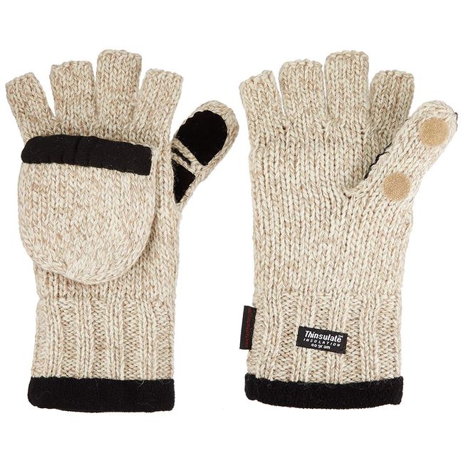 Heat Factory womens Women cold weather gloves, Wheat, One Size US