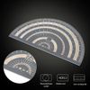Precision Marking Protractor, Angle Ruler Protractor, 180 Degree Protractor Angle Measurement Tool Black Stainless Steel Protractor Woodworking Ruler