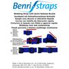 Webbing Strap with Quick Release Buckle, Pack of 2 (Grey, 1 metre)
