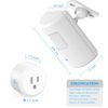 Souphran Plug-in Wireless Motion Activated Light Control, No Wiring, Adjustable Detection Range, Always-on Timer and Light Sensor, Motion Detector and Plug Set, 2 Pack