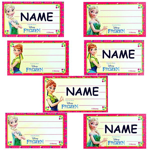 alles-meine.de GmbH 21 STK. Sticker z.B. für Hefte/Geschenke - Frozen - die Eiskönigin - Heftetiketten für den Namen - Schulheft/Namensaufkleber - selbstklebend - Namense..