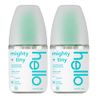 Hello Clean Mint Mouthwash Concentrate for Bad Breath, Alcohol Free Travel Size Mouthwash Made with Coconut Oil and Tea Tree Oil, Helps Freshen Breath, 2 Pack, 3.25 fl Oz Pump Bottles