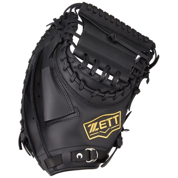 ZETT BSCB56912A Lightex Soft Baseball Catcher Mitt, Right Toss, Black (1900)