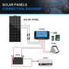 WUZECK 100W 18V Flexible Solar Panel Off Grid Module 10A Controller for RV Home