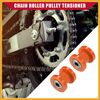 Partuto Chain Roller Pulley Tensioner/for Motorcycle ATV 8mm 2 Set Orange Replacement