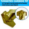 Masonry Drill Bit Set 3/16" Carbide Tip Titanium Drill Concrete Brick Rock-10Pcs