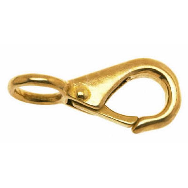 Bronze Rigid Round Eye Quick Snap, 5/8-In.