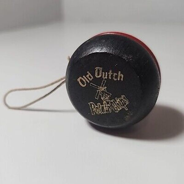 Vtg OLD DUTCH potato Chips Wood Genuine Duncan Yo-yo Advertising