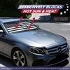 For Subaru Ascent Outback Large US Flag Windshield Sun Shade Shield Cover Visor