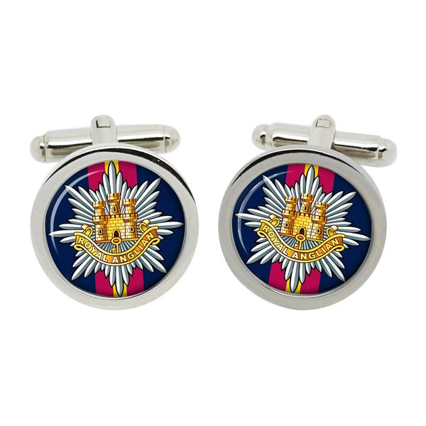 Royal Anglian Regiment, British Army Cufflinks in Box