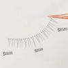 X-21 False Eyelashes, Natural, 5 Pairs, Popular, Transparent Shaft, J-Curl, Soft Core, Ultra Lightweight, Soft, Handmade, Actress Eyelashes, Cosplay Makeup, False Eyelashes