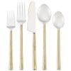 CAMBRIDGE PRIYA BRASS MIRROR 5pc set 18/8 stainless steel.