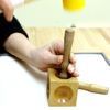 Vintaj Tools Dapping Block Wood 2 Punches by Beadsmith