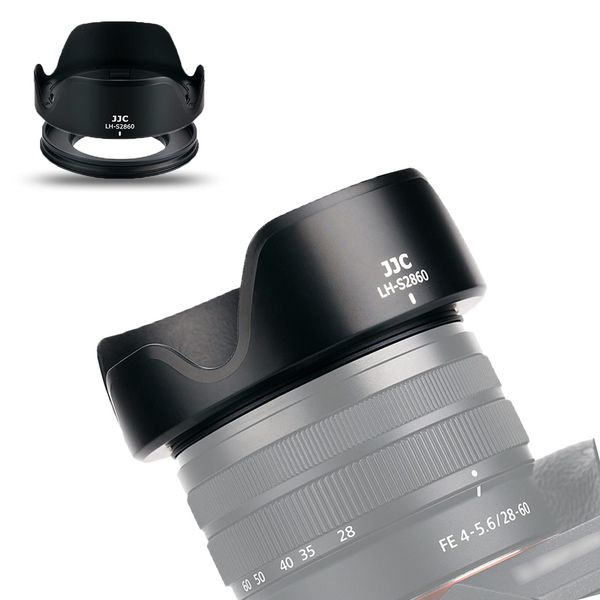 JJC Reversible Lens Hood + Atabutter Link Compatible with Sony ZV-E1 and Sony FE 28-60mm F4-5.6 (SEL2860) Lens Compatible with Alpha A7C and Sony E PZ 16-50mm F3.5-5.6 OSS (SELP1650) Lenses ZV-E10 A6000 A6000 A 6100 A6300 A6400 and other cameras with Ф1.6