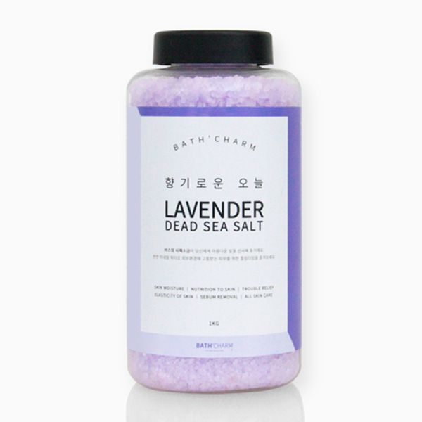 Bath Cham Israel Dead Sea Salt Lavender 1kg Container Type_Fine Grain